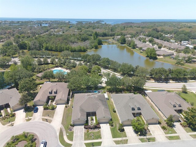1023 Orca Ct, Holiday, FL 34691 - birds eye view of property with a residential view and a water view