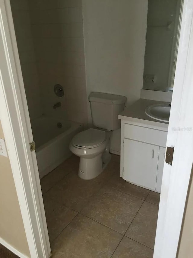 244 Countryside Key Blvd, Oldsmar, FL 34677 - bathroom with tile patterned floors, vanity, toilet, and shower / tub combination