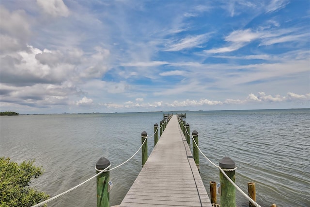 2802 Old Bayshore Way, Tampa, FL 33611 - dock featuring a water view