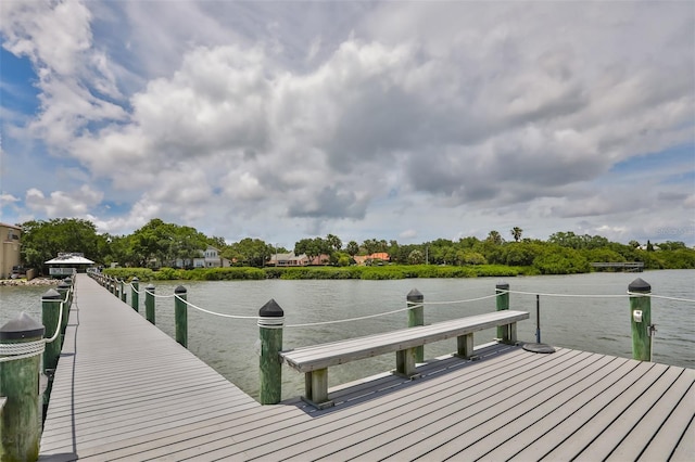 2802 Old Bayshore Way, Tampa, FL 33611 - dock featuring a water view