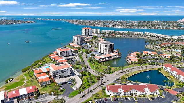 6357 Bahia Del Mar Blvd Unit 111, Saint Petersburg, FL 33715 - aerial view featuring a view of city and a water view