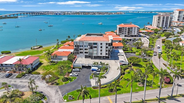 6357 Bahia Del Mar Blvd Unit 111, Saint Petersburg, FL 33715 - aerial view featuring a water view