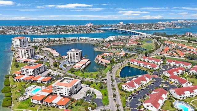6357 Bahia Del Mar Blvd Unit 111, Saint Petersburg, FL 33715 - drone / aerial view with a view of city and a water view