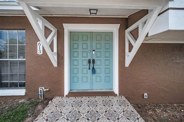 613 Valley Hill Dr, Brandon, FL 33510 - entrance to property with stucco siding
