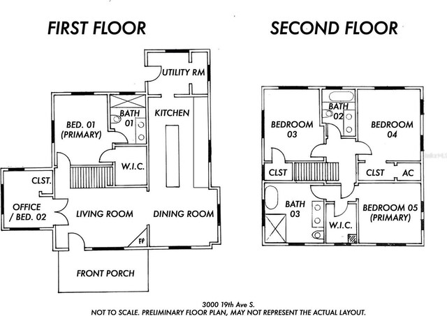 3000 19th Ave S, Saint Petersburg, FL 33712 - home floor plan