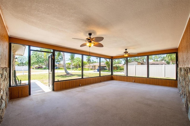 11797 David Ct, Largo, FL 33778 - unfurnished sunroom featuring ceiling fan