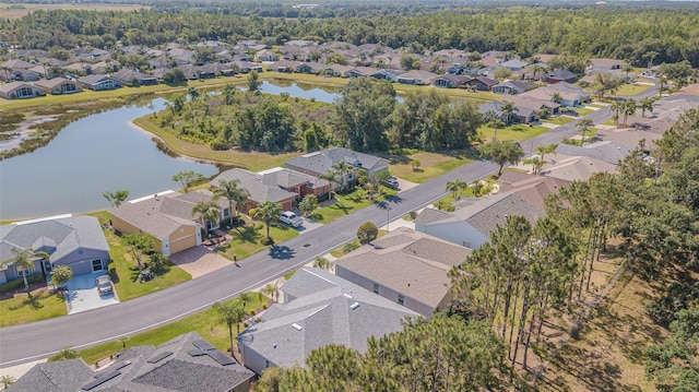 9823 Rolling Cir, San Antonio, FL 33576 - aerial view with a water view and a residential view
