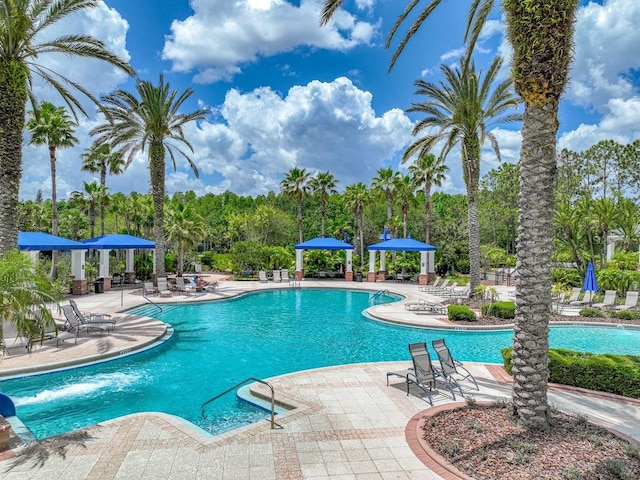community pool featuring a patio