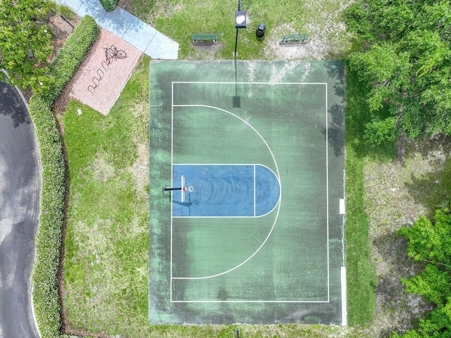 view of basketball court featuring community basketball court