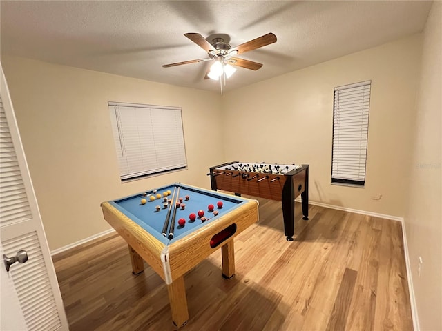 3907 Applegate Cir, Brandon, FL 33511 - playroom featuring wood finished floors and a ceiling fan