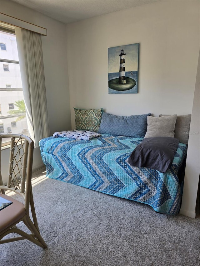bedroom featuring carpet flooring