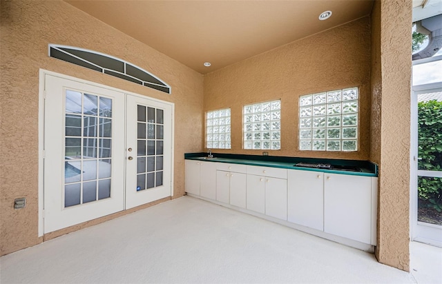2042 Diamond Ct, Oldsmar, FL 34677 - view of patio / terrace with french doors and a sink