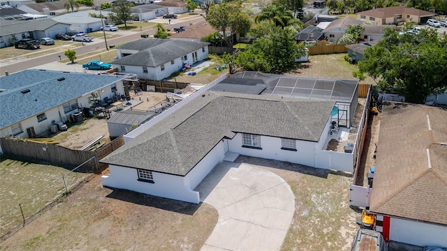 aerial view featuring a residential view