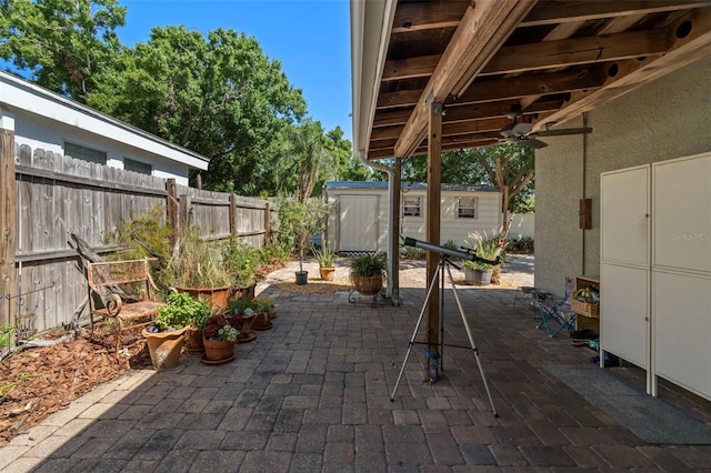 2903 W Paxton Ave, Tampa, FL 33611 - view of patio with a ceiling fan