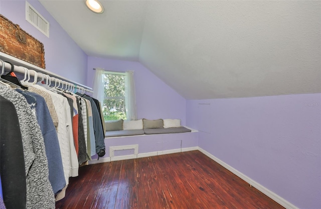 10824 Palmetto St, Riverview, FL 33569 - walk in closet featuring lofted ceiling and hardwood / wood-style flooring