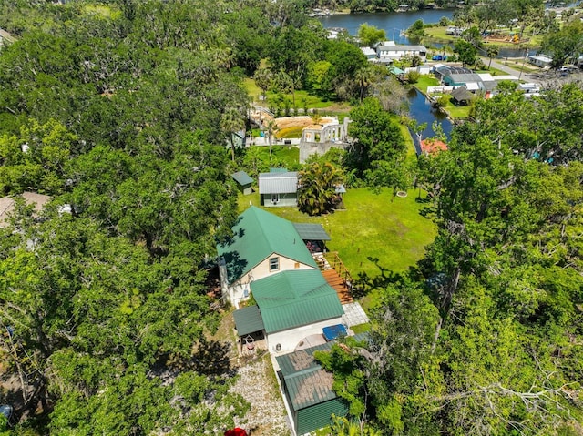 10824 Palmetto St, Riverview, FL 33569 - drone / aerial view of a nearby body of water and a tree filled landscape