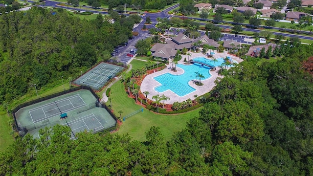 20606 Whitewood Way, Tampa, FL 33647 - aerial view of property and surrounding area with a pool