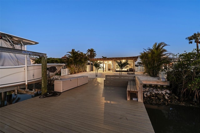 17730 Long Point Dr, Redington Shores, FL 33708 - view of dock with boat lift