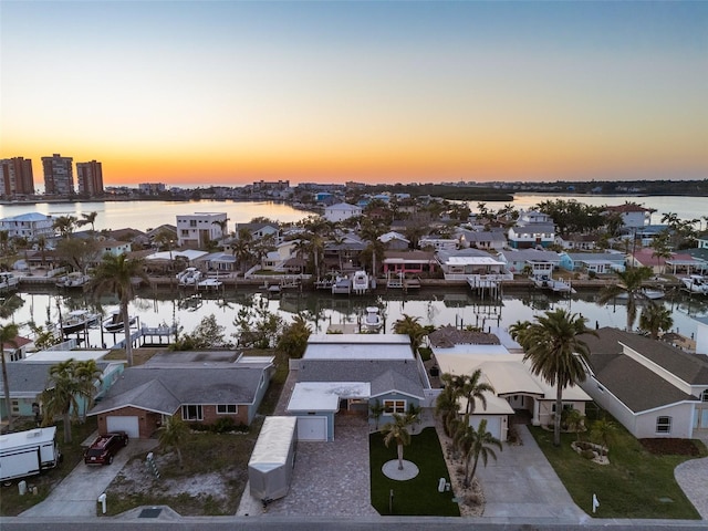 17730 Long Point Dr, Redington Shores, FL 33708 - drone / aerial view featuring a residential view and a water view
