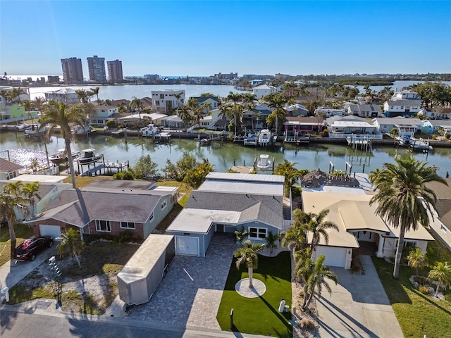 17730 Long Point Dr, Redington Shores, FL 33708 - aerial view featuring a residential view and a water view