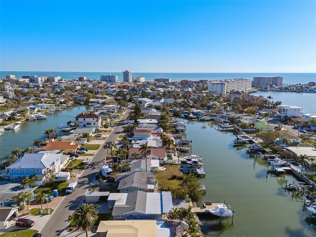17730 Long Point Dr, Redington Shores, FL 33708 - birds eye view of property featuring a residential view and a water view