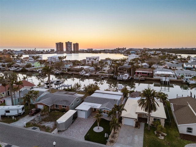 17730 Long Point Dr, Redington Shores, FL 33708 - birds eye view of property featuring a residential view and a water view
