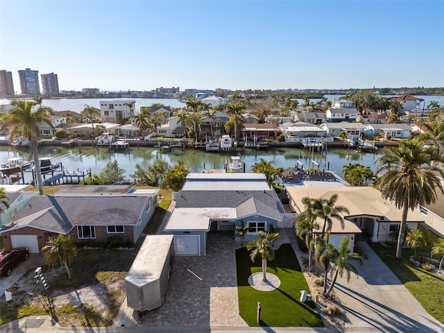 17730 Long Point Dr, Redington Shores, FL 33708 - drone / aerial view with a water view and a residential view