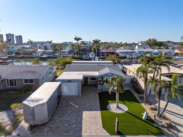 17730 Long Point Dr, Redington Shores, FL 33708 - drone / aerial view with a water view and a residential view