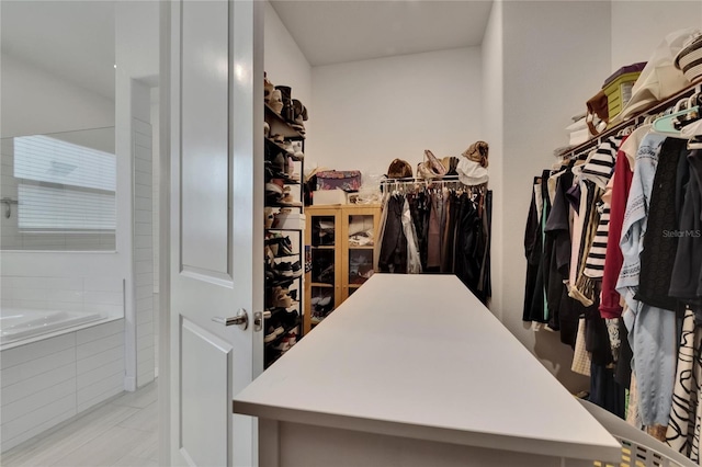 17583 Holly Well Ave, Wimauma, FL 33598 - walk in closet featuring tile patterned floors