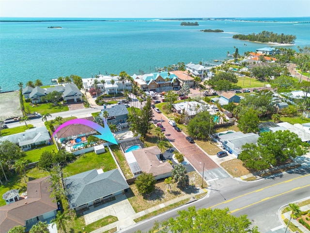 225 Cevera Dr, Dunedin, FL 34698 - drone / aerial view featuring a residential view and a water view