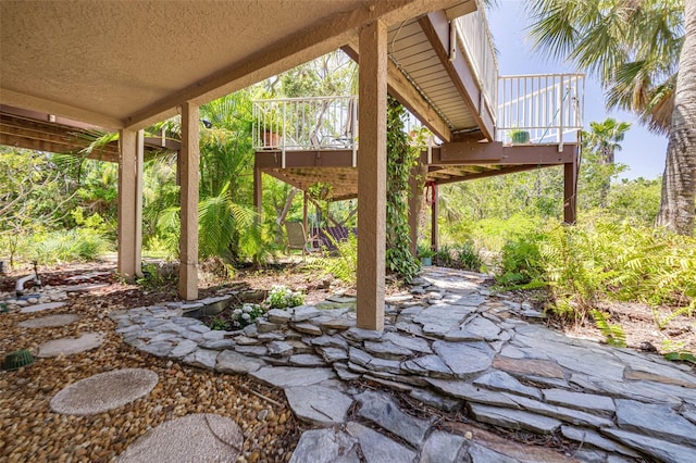 2613 59th St S, Gulfport, FL 33707 - view of patio / terrace featuring a deck