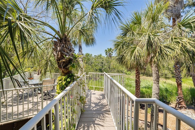 2613 59th St S, Gulfport, FL 33707 - view of wooden deck