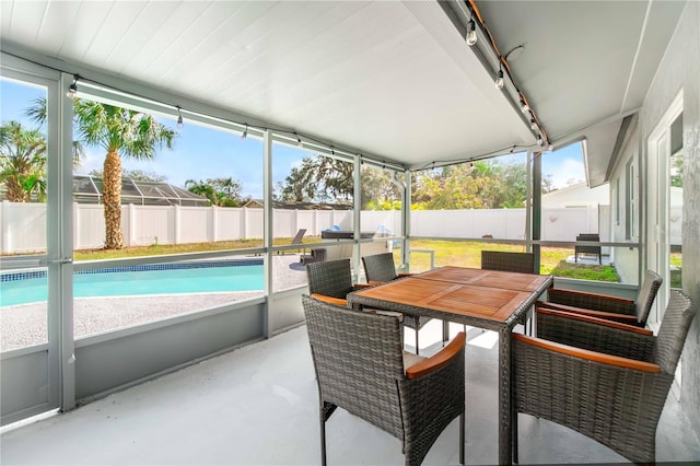 5519 Homewood Dr, Sarasota, FL 34232 - sunroom with outdoor dining area and plenty of natural light