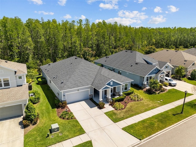 15329 Renaissance Ave, Odessa, FL 33556 - bird's eye view with a wooded view