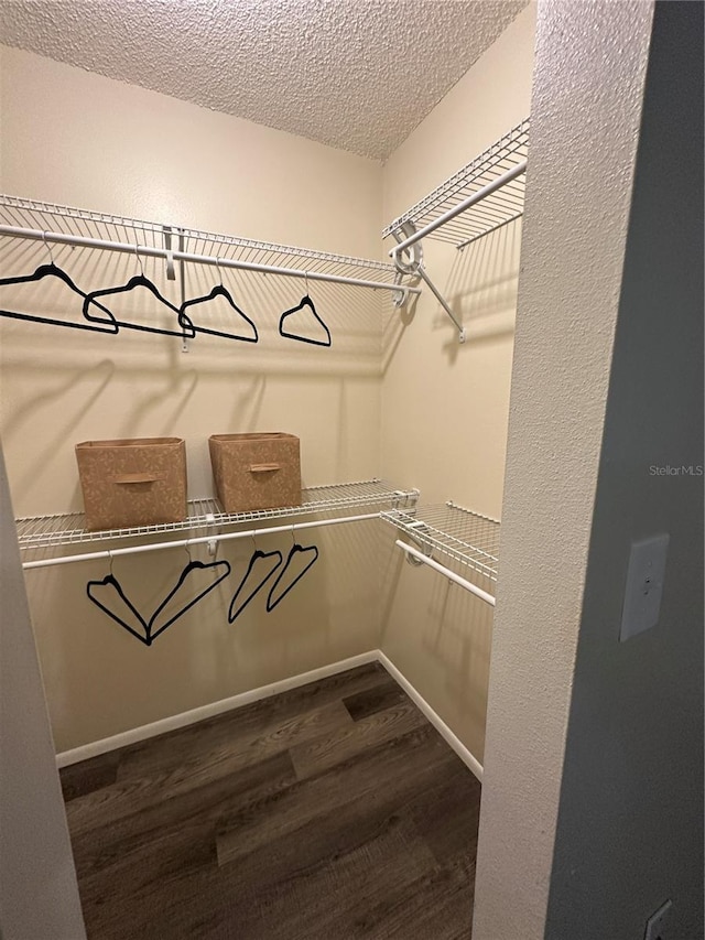 7601 Como Dr, New Port Richey, FL 34655 - walk in closet featuring dark wood finished floors