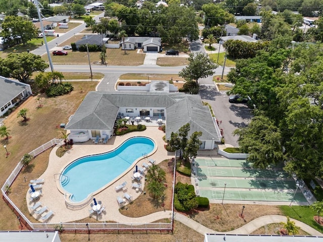 1655 S Highland Ave Unit C155, Largo, FL 33756 - aerial view of property and surrounding area featuring a pool