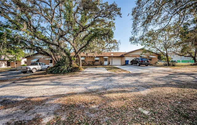 618 July Dr, Tarpon Springs, FL 34689 - ranch-style house with an attached garage and concrete driveway