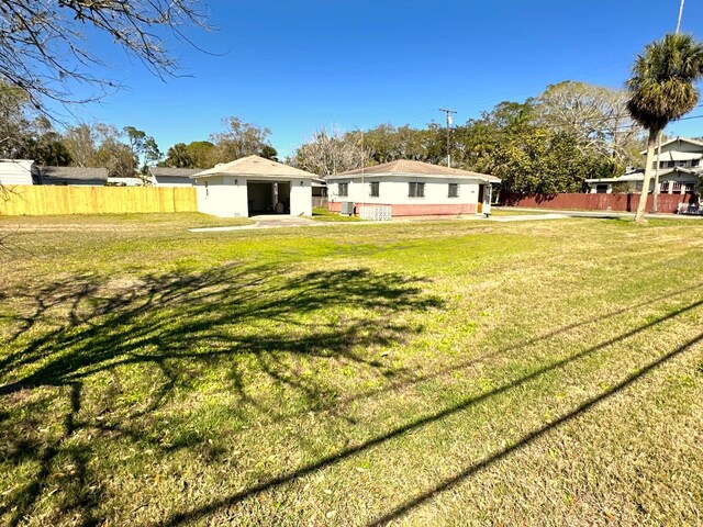 318 Banana St, Tarpon Springs, FL 34689 - view of yard with fence