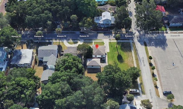 318 Banana St, Tarpon Springs, FL 34689 - drone / aerial view featuring a residential view