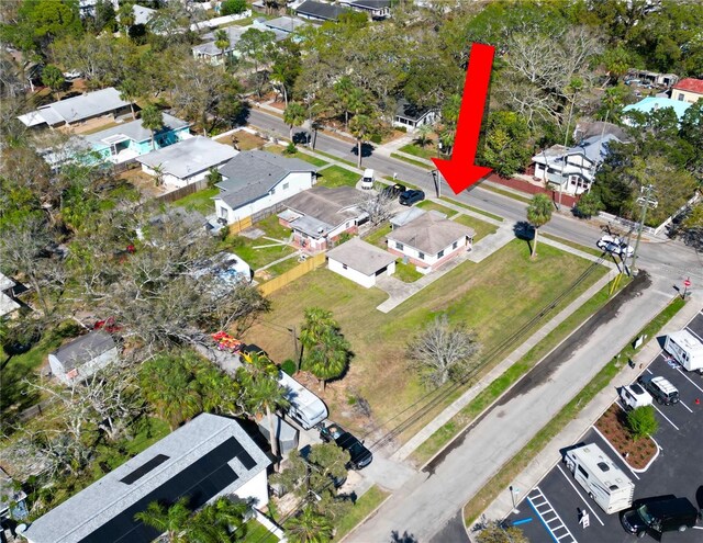 318 Banana St, Tarpon Springs, FL 34689 - drone / aerial view featuring a residential view