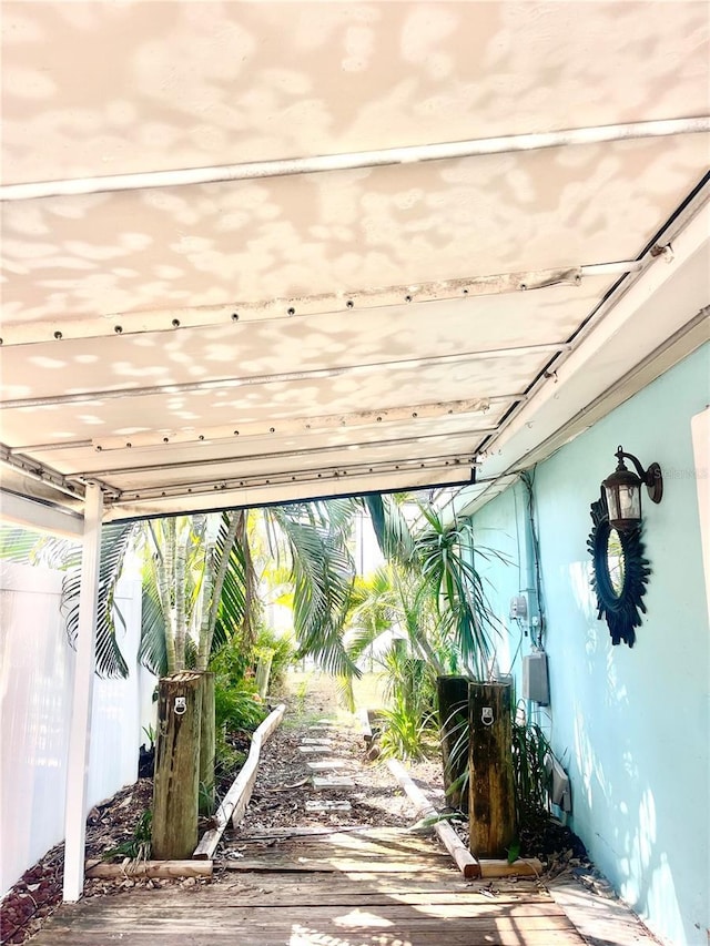 exterior space with fence