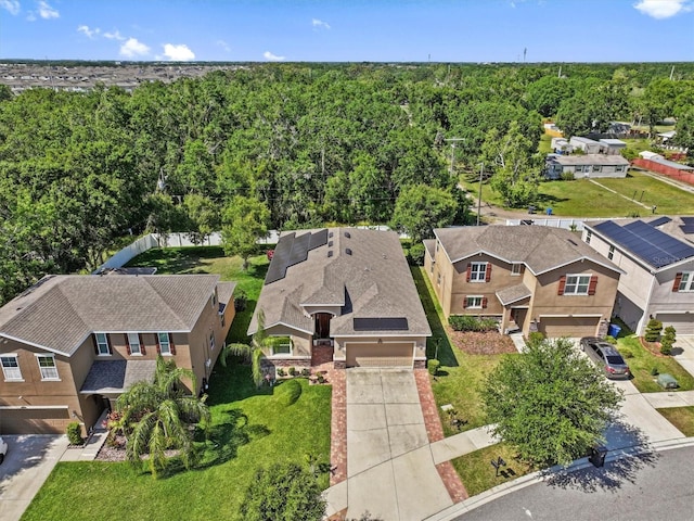 10514 Scenic Hollow Dr, Riverview, FL 33578 - aerial perspective of suburban area featuring a forest