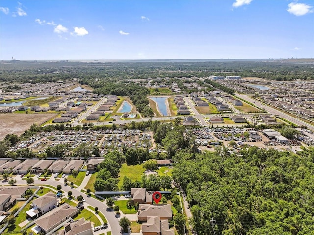 10514 Scenic Hollow Dr, Riverview, FL 33578 - aerial perspective of suburban area featuring a large body of water
