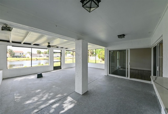 4520 Wescott Ln, Tampa, FL 33624 - view of patio featuring a water view