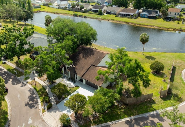 4520 Wescott Ln, Tampa, FL 33624 - aerial view featuring a residential view and a water view