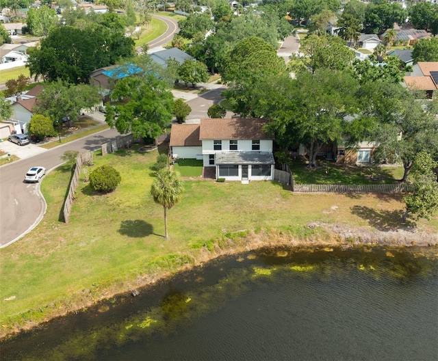 4520 Wescott Ln, Tampa, FL 33624 - bird's eye view featuring a residential view and a water view