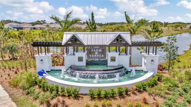 3504 Golden Wheat Ln, Plant City, FL 33565 - rear view of house with a water view