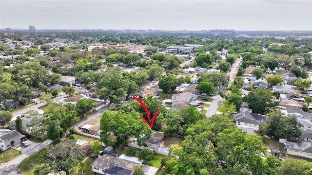 drone / aerial view featuring a residential view