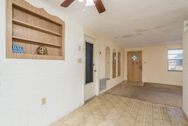 interior space with visible vents