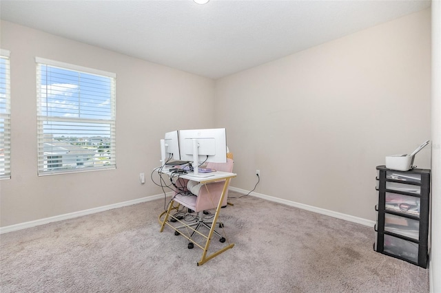 1646 Seth Dr, Winter Haven, FL 33880 - carpeted home office featuring baseboards